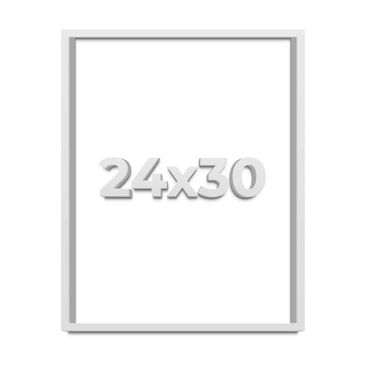 24x30 Large Shadow Box Display Wooden Frame with Acid-Free Backing UV Acrylic & Hanging Hardware with 0.75" Usable