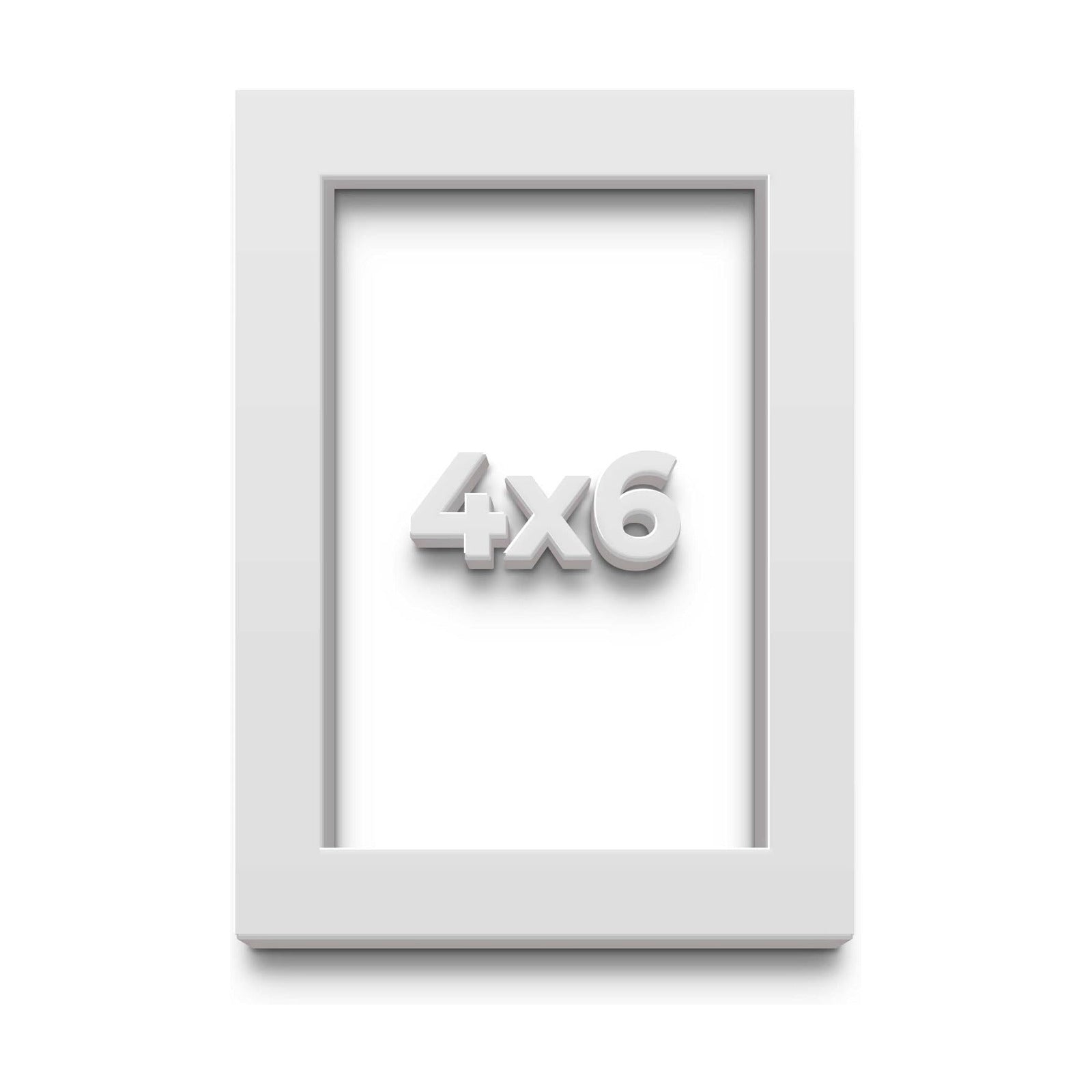 4x6 Small Shadow Box Picture Wooden Frame with Acid-Free Backing UV Acrylic & Hanging Hardware with 0.75" Usable Depth