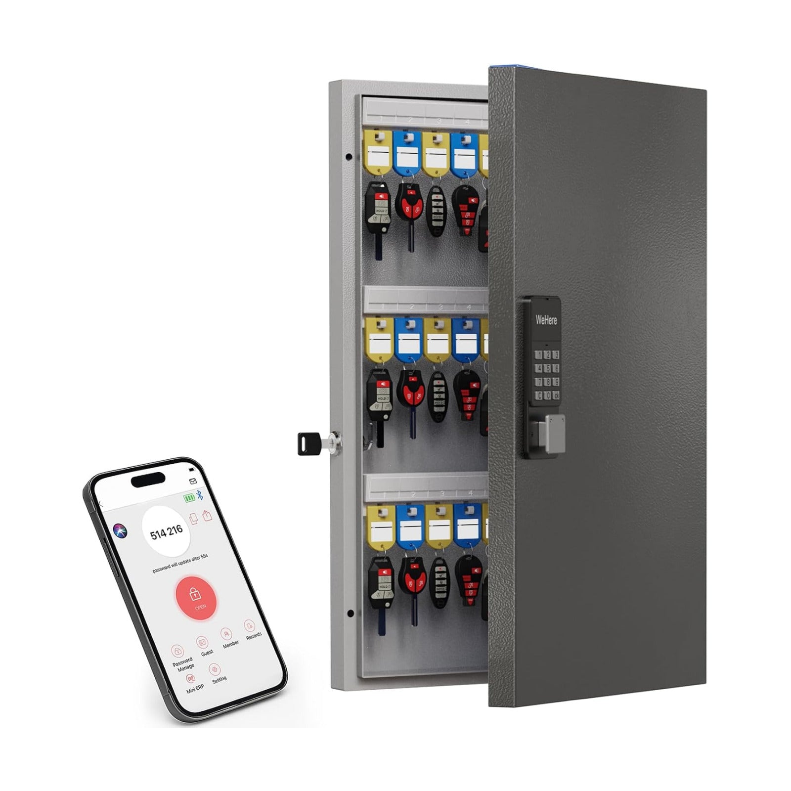 Key Lock Box Wall Mount / 72 Key