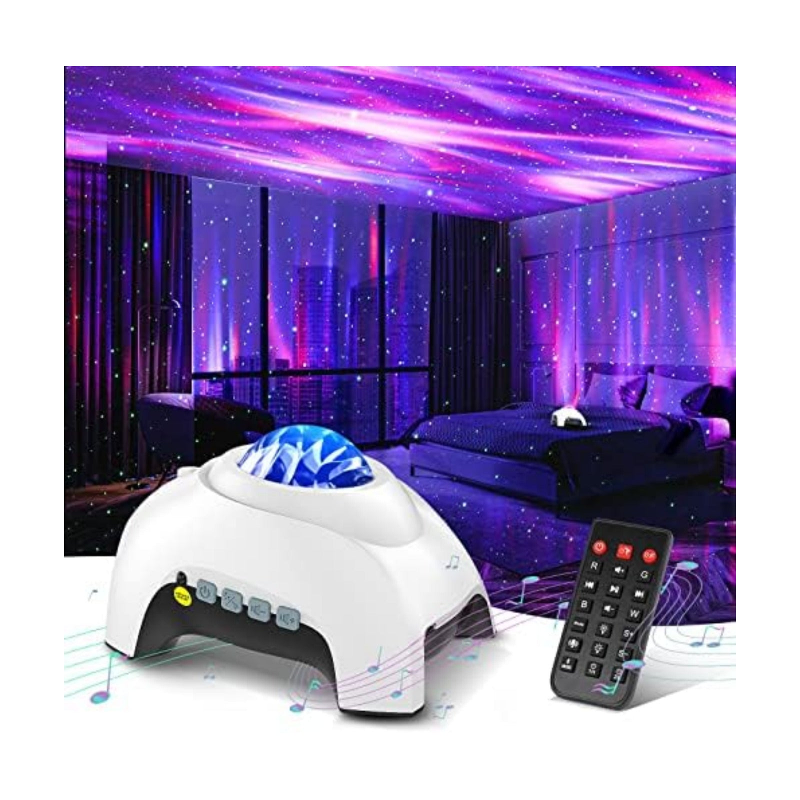 Northern Galaxy Light Aurora Projector with 33 Light Effects, Night Lights LED Star Projector for Bedroom Nebula Lamp