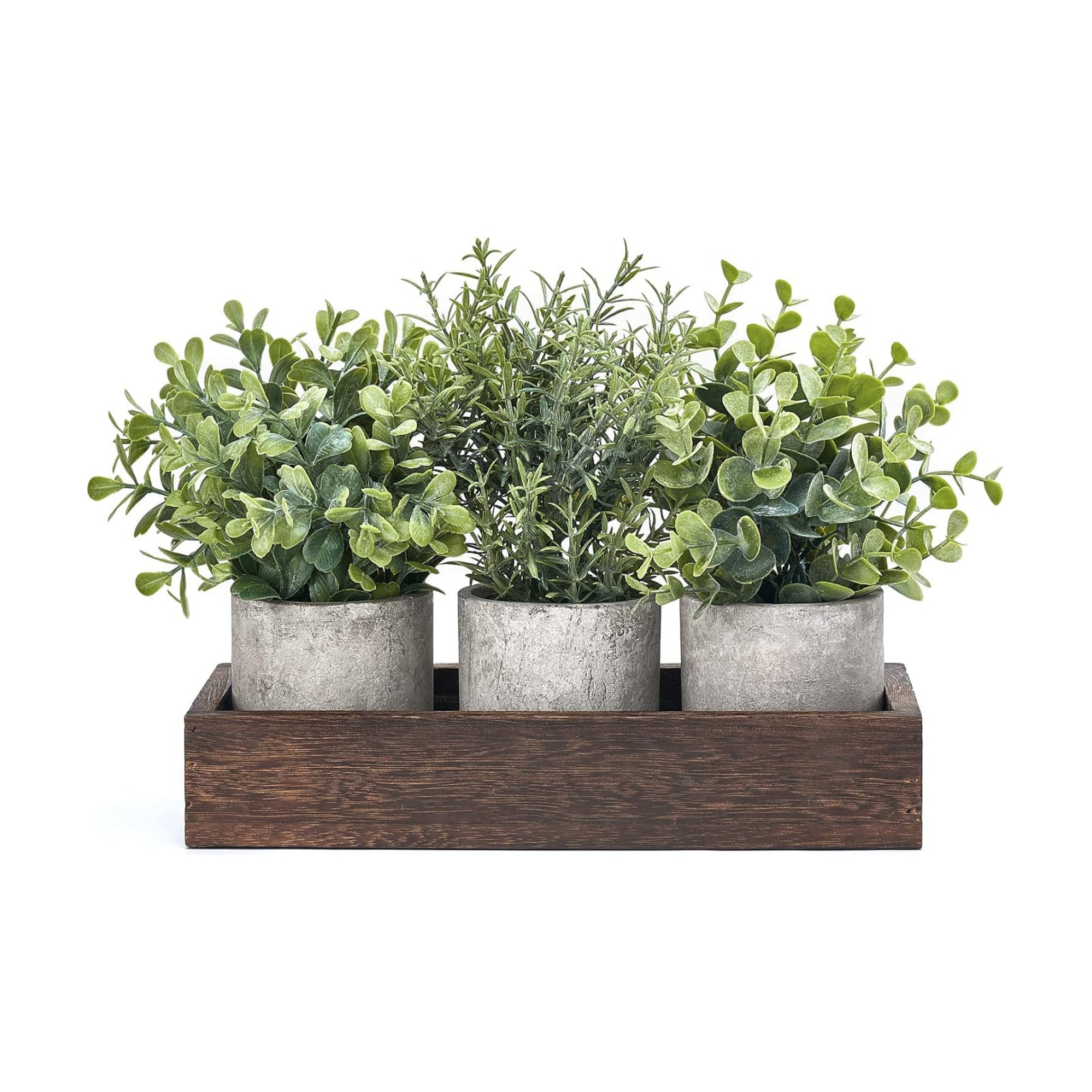 Wood Tray Centerpiece Table Decorations / Set of 3