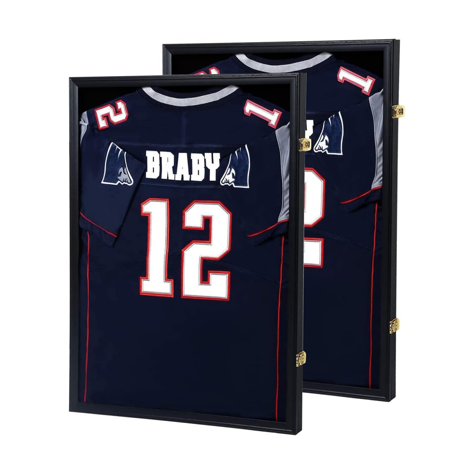IHEIPYE Jersey Frame Display Case 2 Pack Large Sport Jersey Shadow Box | UV Protection, Baseball, Basketball, Football