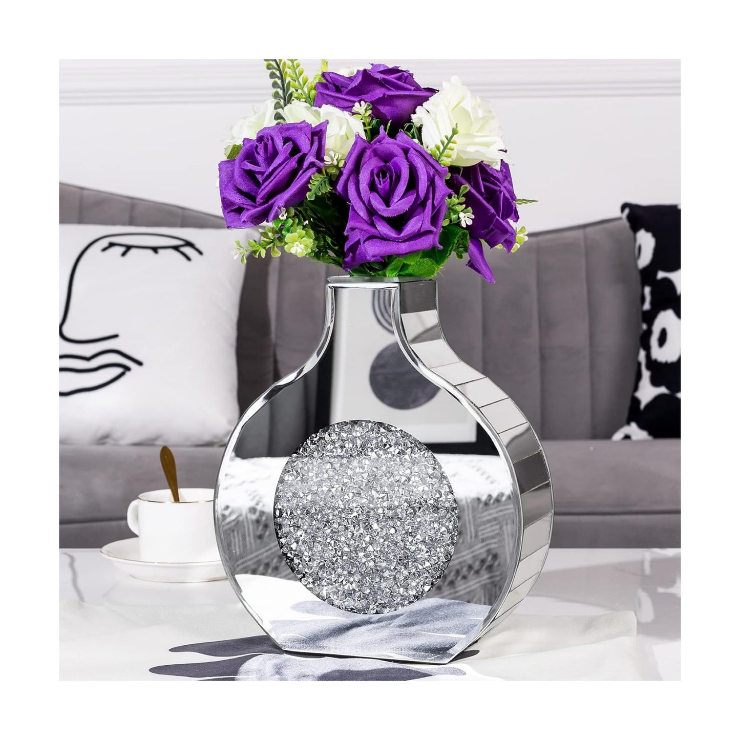 Flower Vase Mirror Finish Vases for Decor