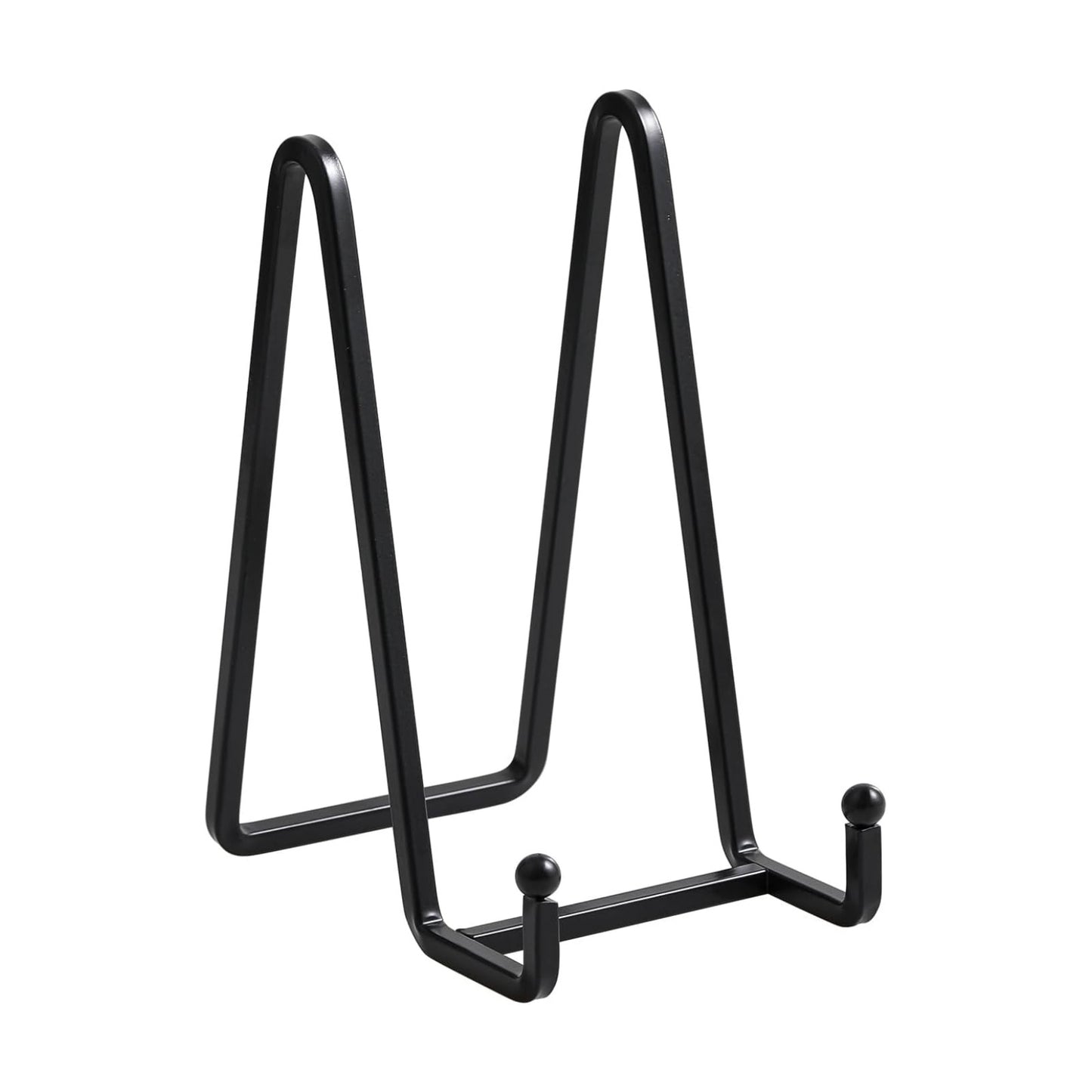 Metal Plate Stands for Display / 6 Inch / Black / Set of 2