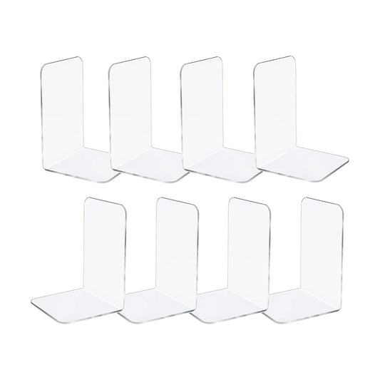 Book Ends Bookends Acrylic / Clear / Set of 8