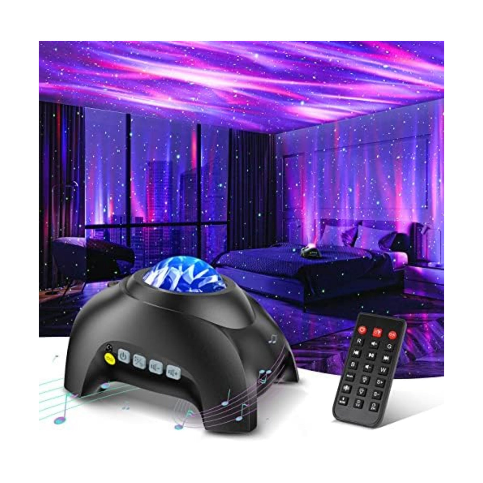 Northern Galaxy Light Aurora Projector with 33 Light Effects, Night Lights LED Star Projector for Bedroom Nebula Lamp