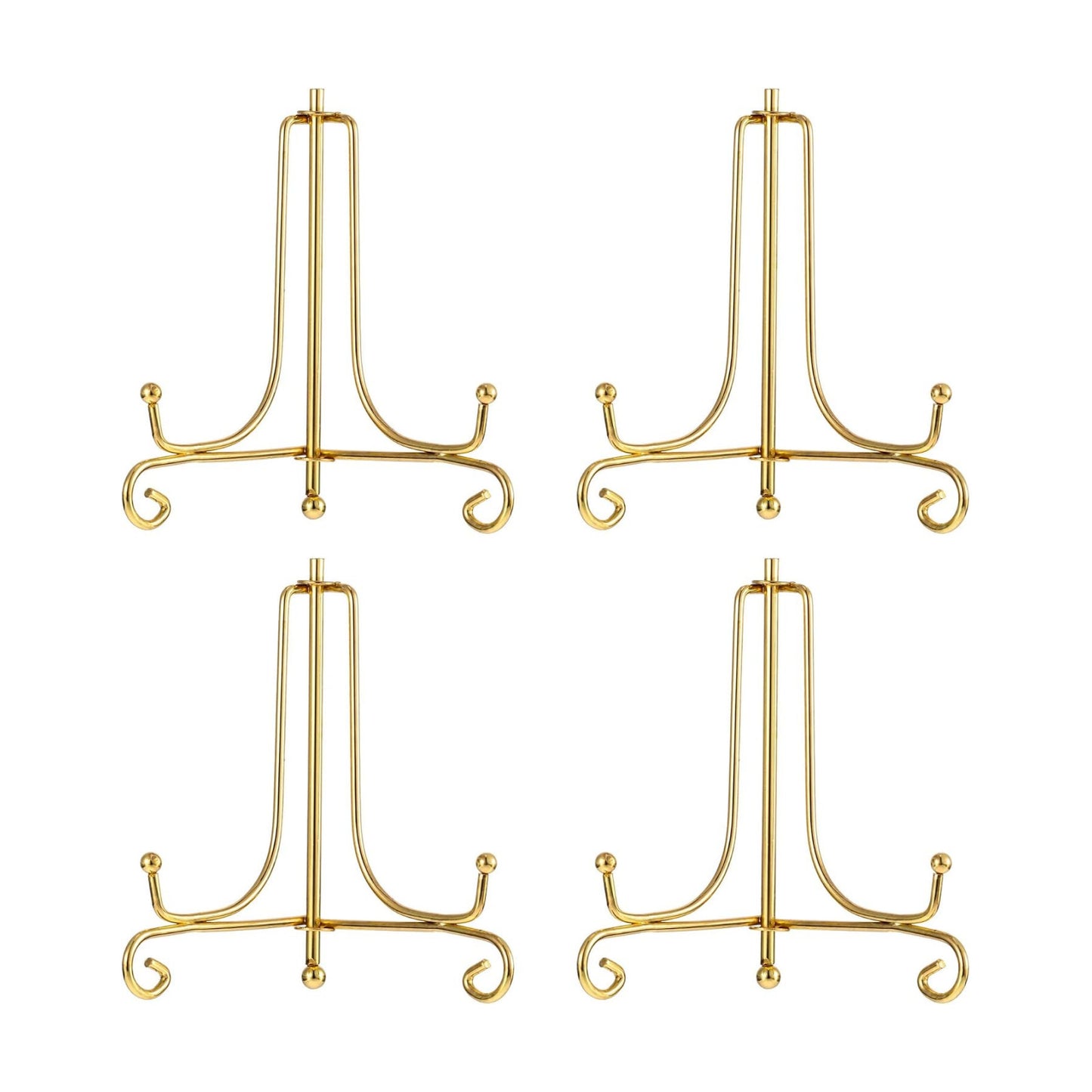 Photo Frames / Display Stand / Gold / Set of 4