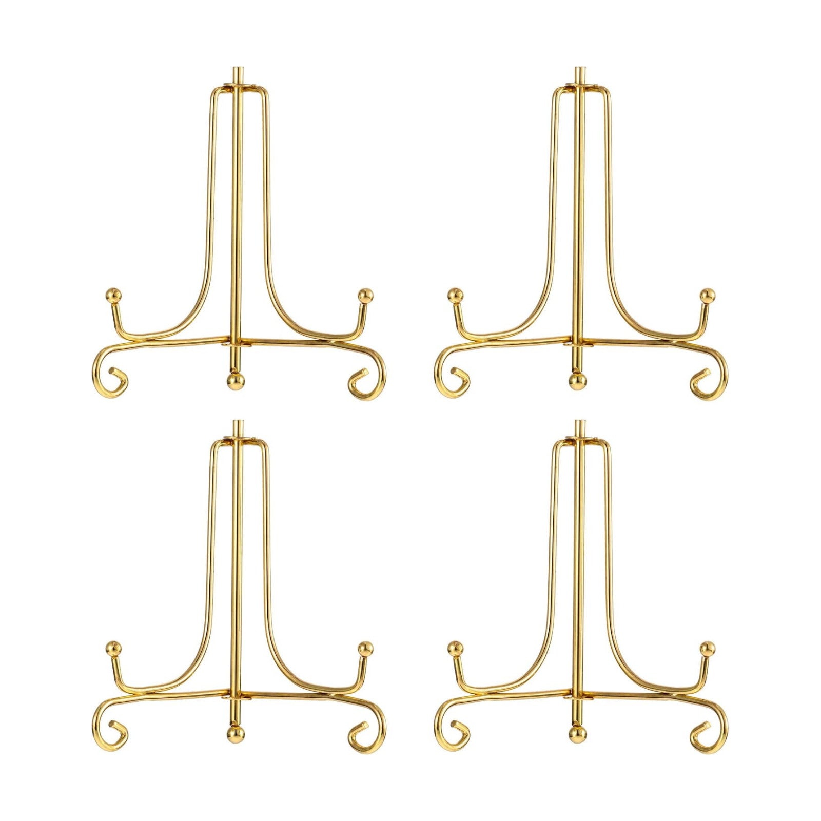 Photo Frames / Display Stand / Gold / Set of 4