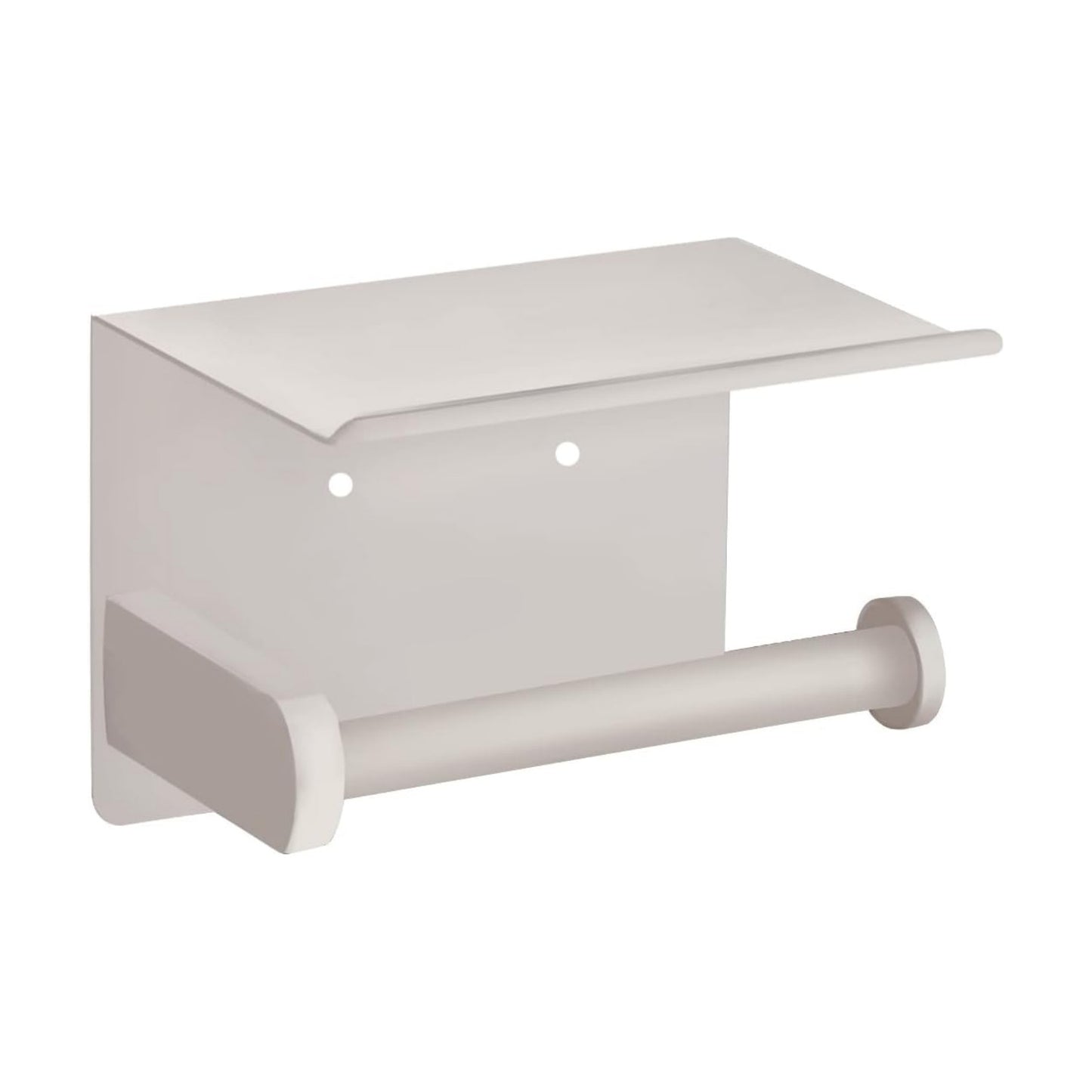 VAEHOLD Self Adhesive Toilet Paper Holder with Phone Shelf SUS 304 Stainless Steel Wall Mounted Toilet Paper Roll