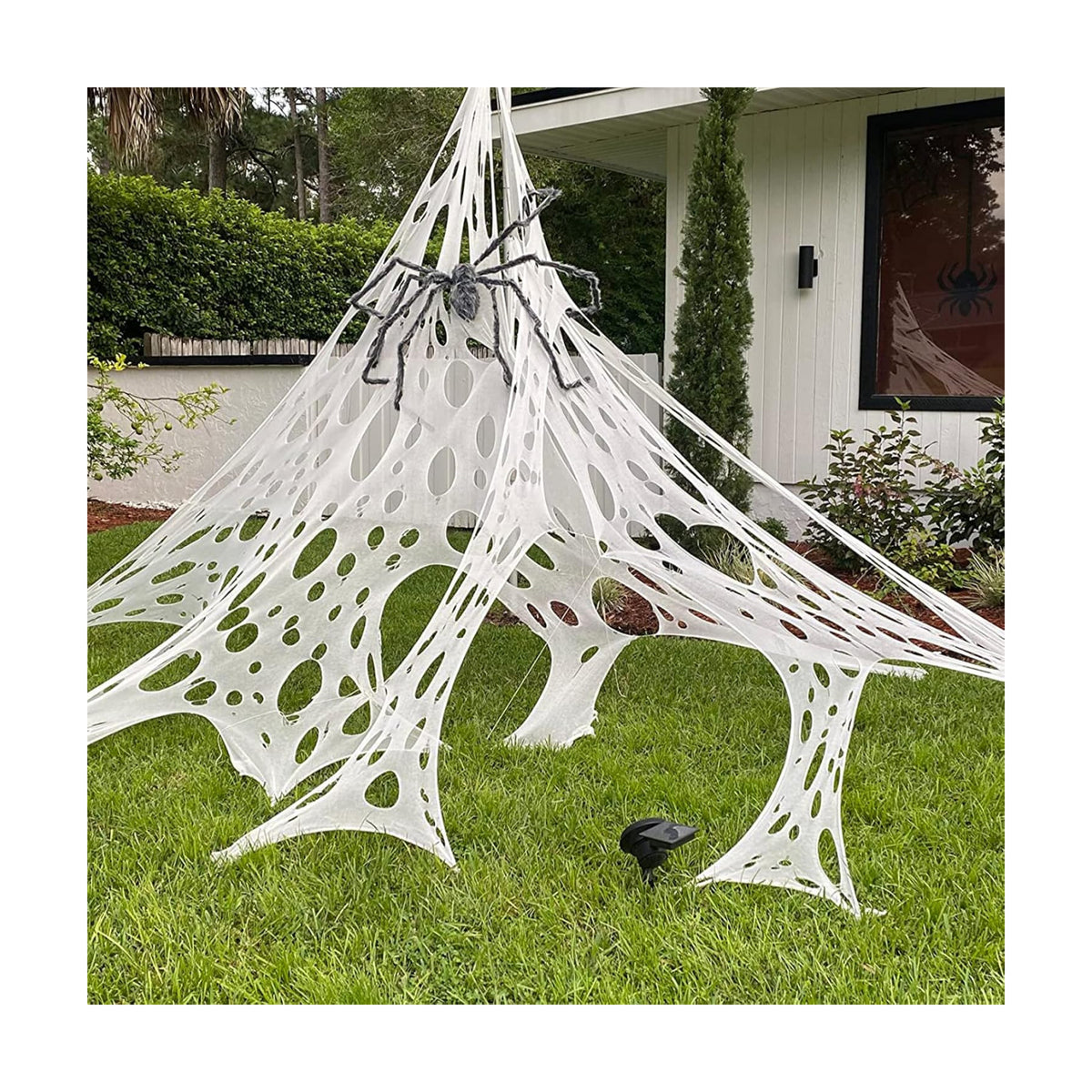 DAZONGE Halloween Spider Web Stretchy Web Netting for Haunted House