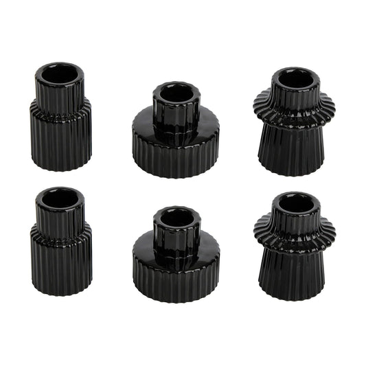 Vixdonos Taper Glass Candlestick Holders Tealight Candle Holders for Table Centerpieces, Wedding Decor and Dinner Party