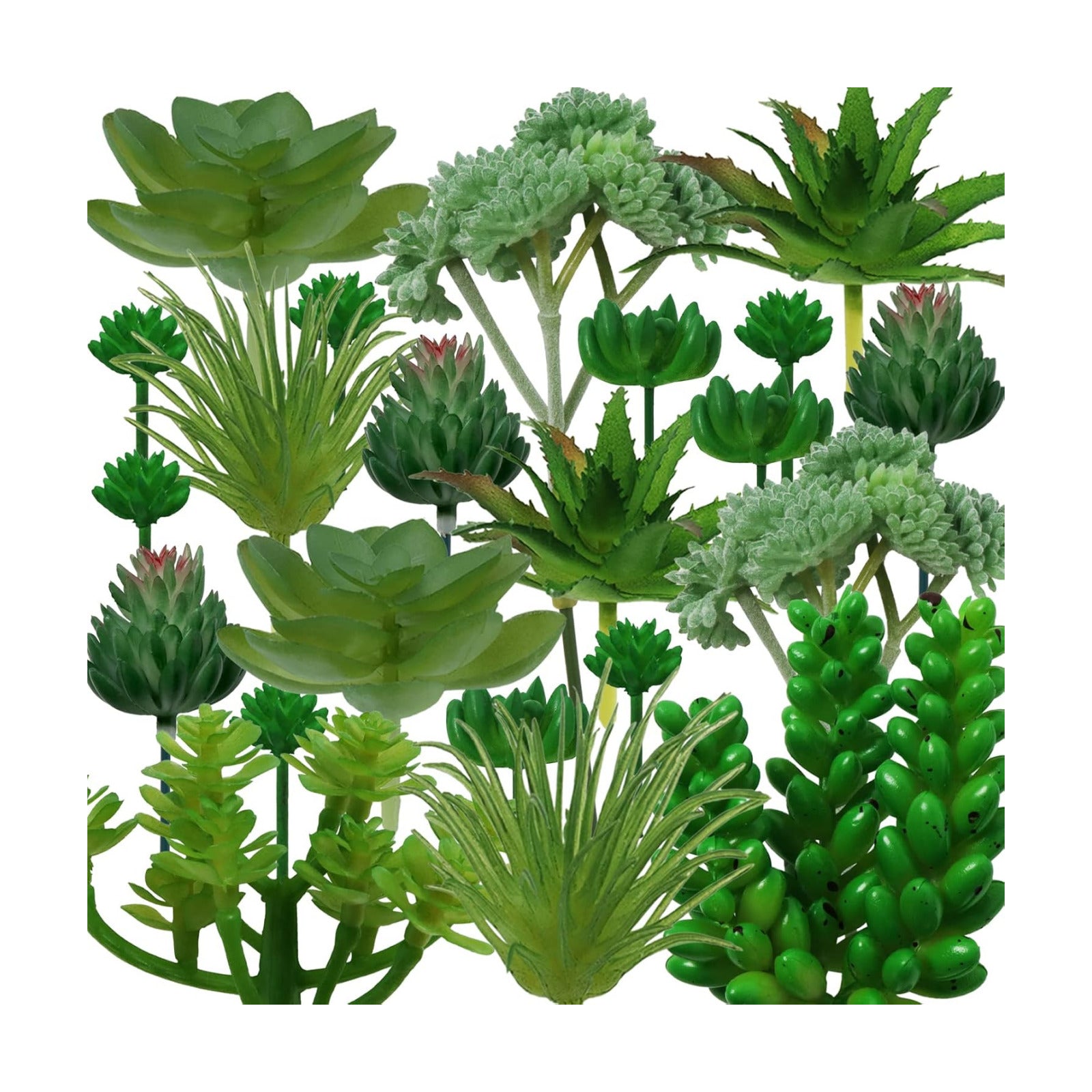 Succulents Plants Artificial / Green Succulents / Set of 22