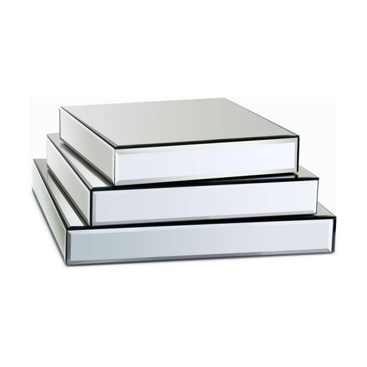 Mirror Display Riser Stands / Square 3PC / Set of 3