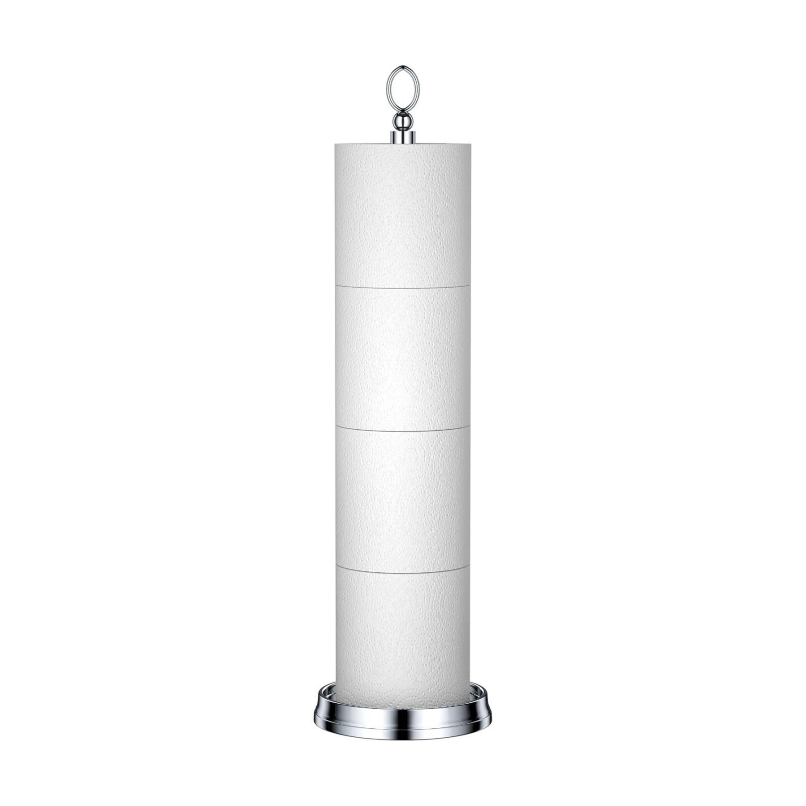 ROLABAM Heavy Weighted Toilet Paper Holder (with Reserve Function) Free Standing Toilet Paper Storage，Spare Toilet