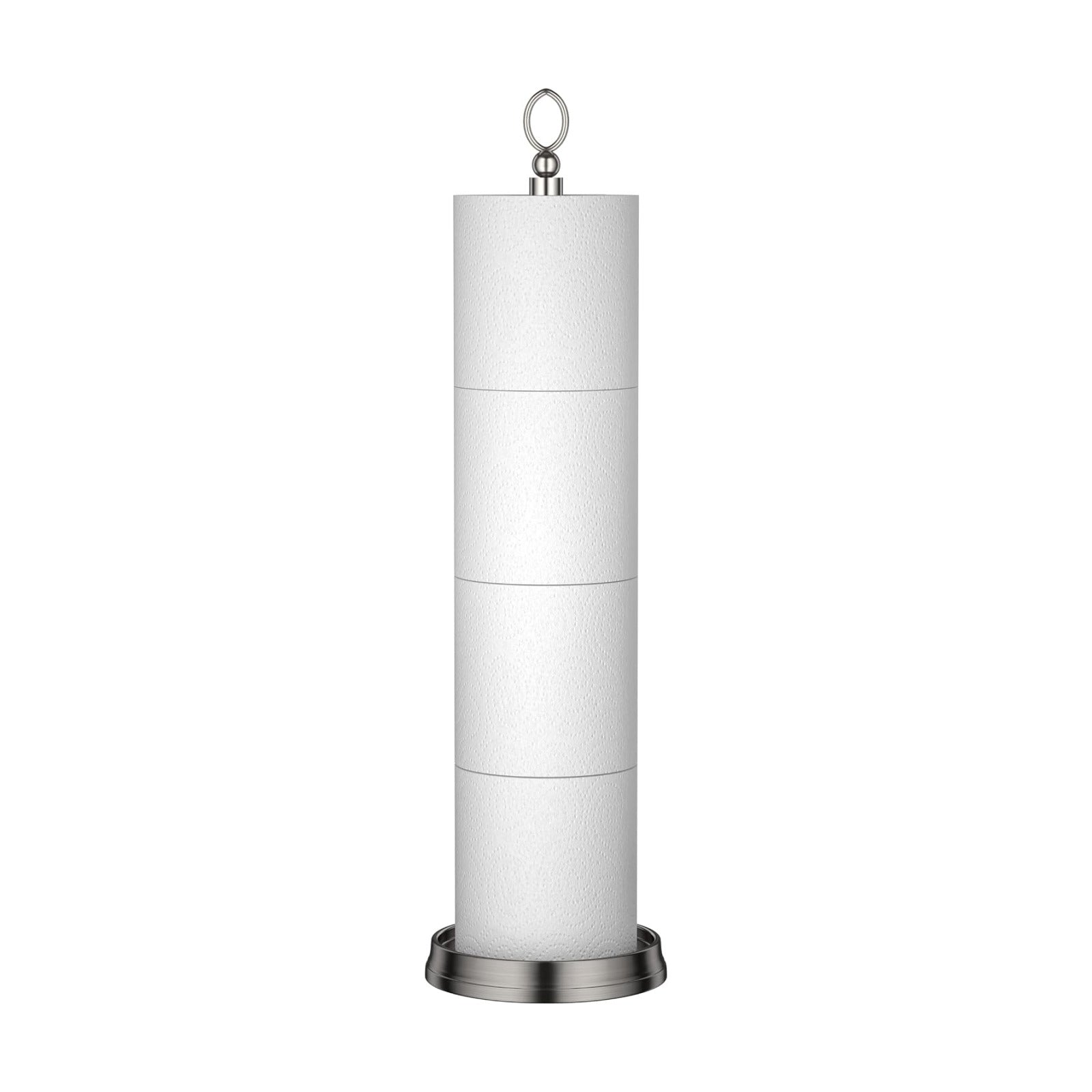 ROLABAM Heavy Weighted Toilet Paper Holder (with Reserve Function) Free Standing Toilet Paper Storage，Spare Toilet
