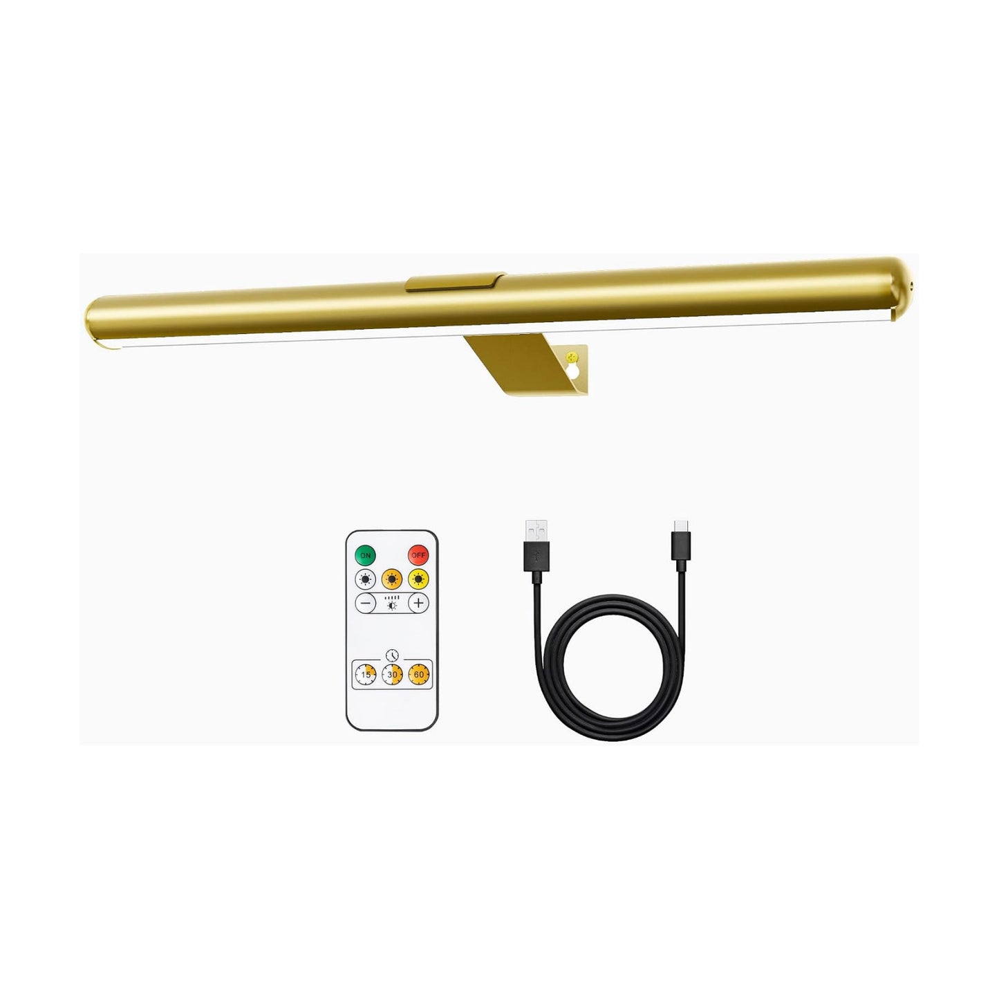 Battery Operated Picture Light Painting Light with Remote, 16'' Wall Art Gallery Display Light,Full Metal Dimmable