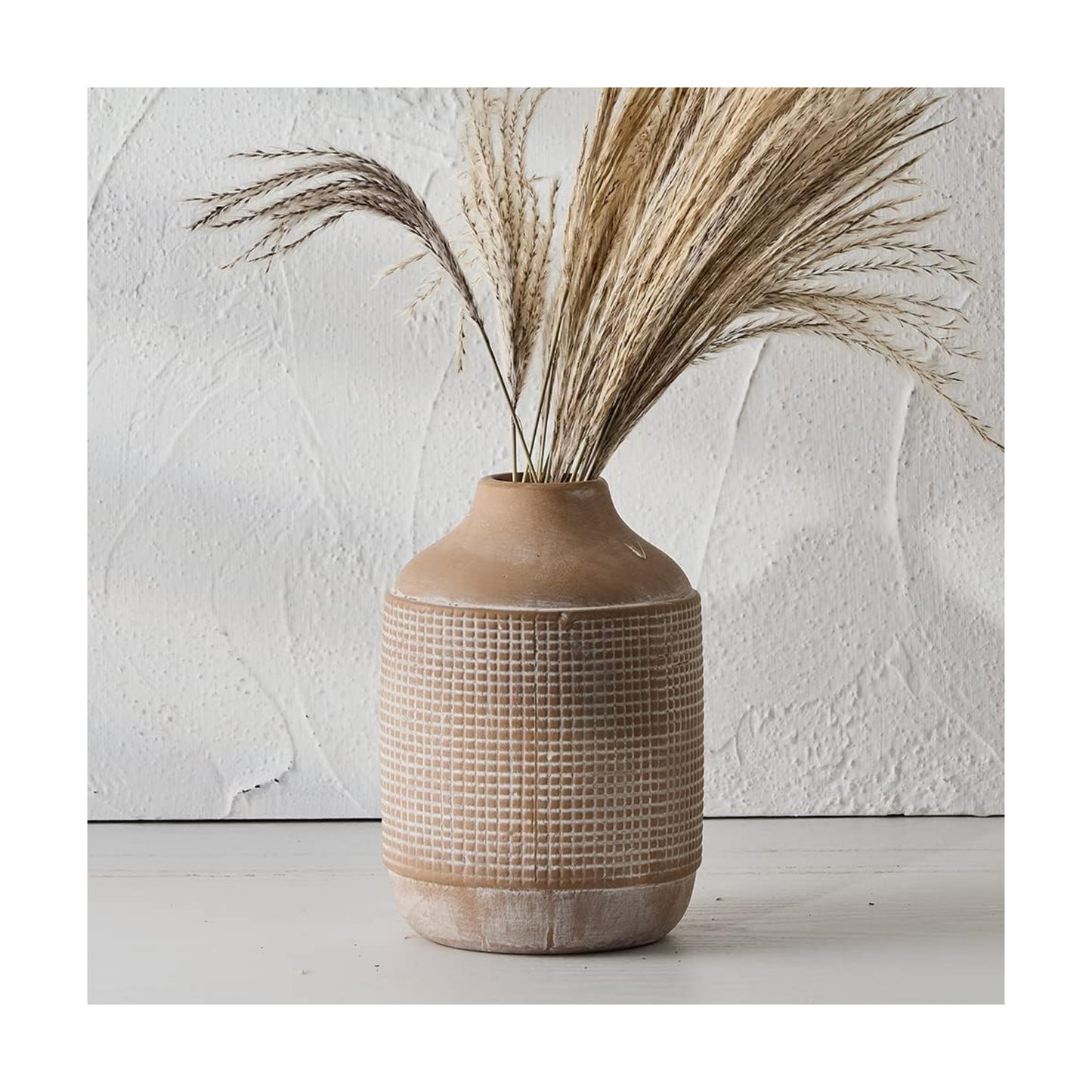 Sand Glaze Finish Boho Vase / Jo-gs17132-beige