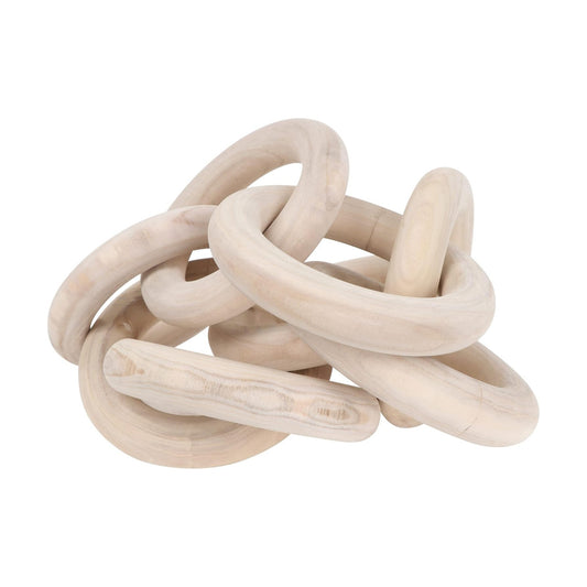 Wood Chain Link Decor / Large