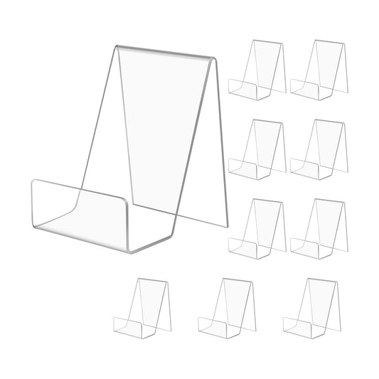 Acrylic Book Stand / Clear / 3 x 4 / Set of 10