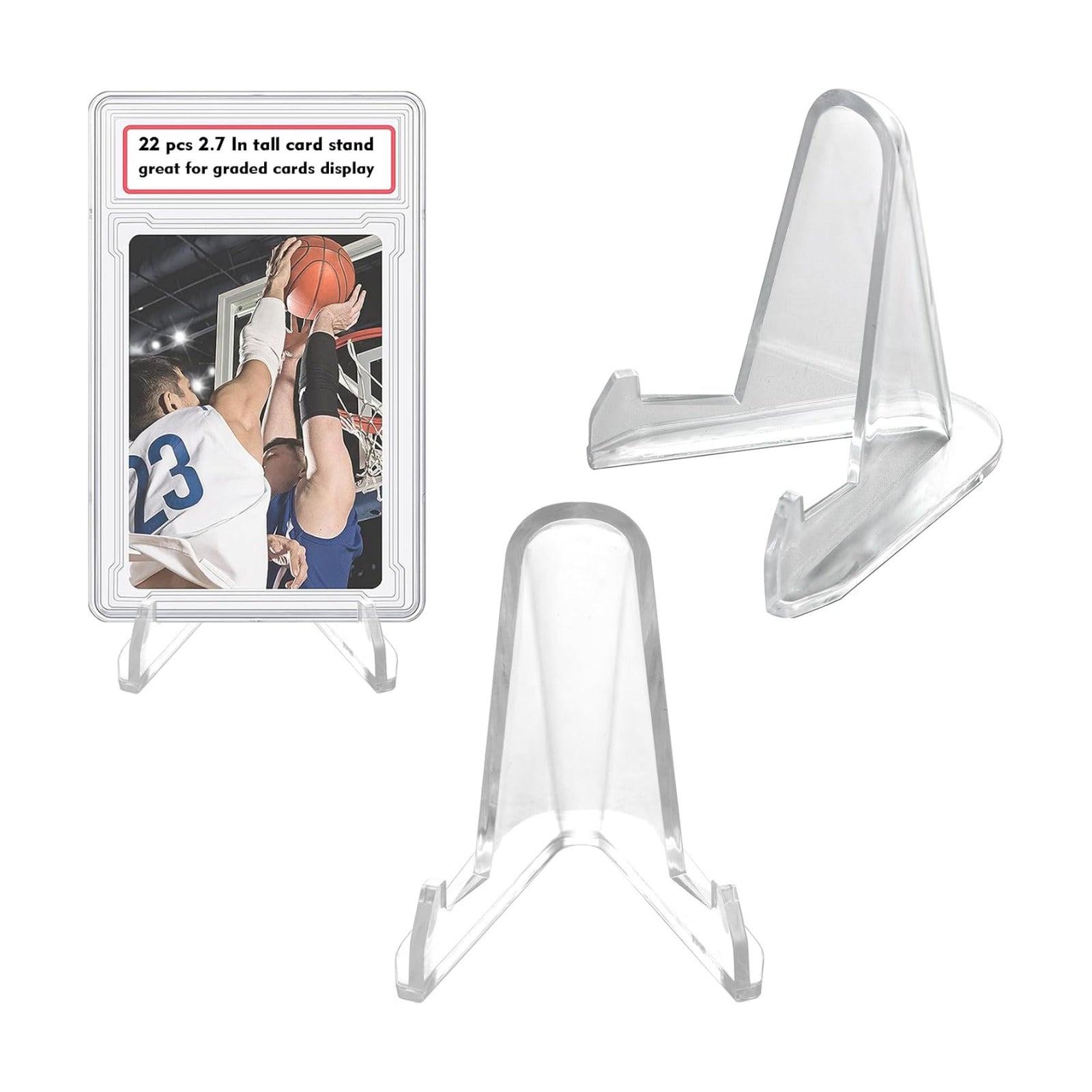 Thickened Acrylic Card Stands Mini Easel Holder / / 2.7 / Set of 22