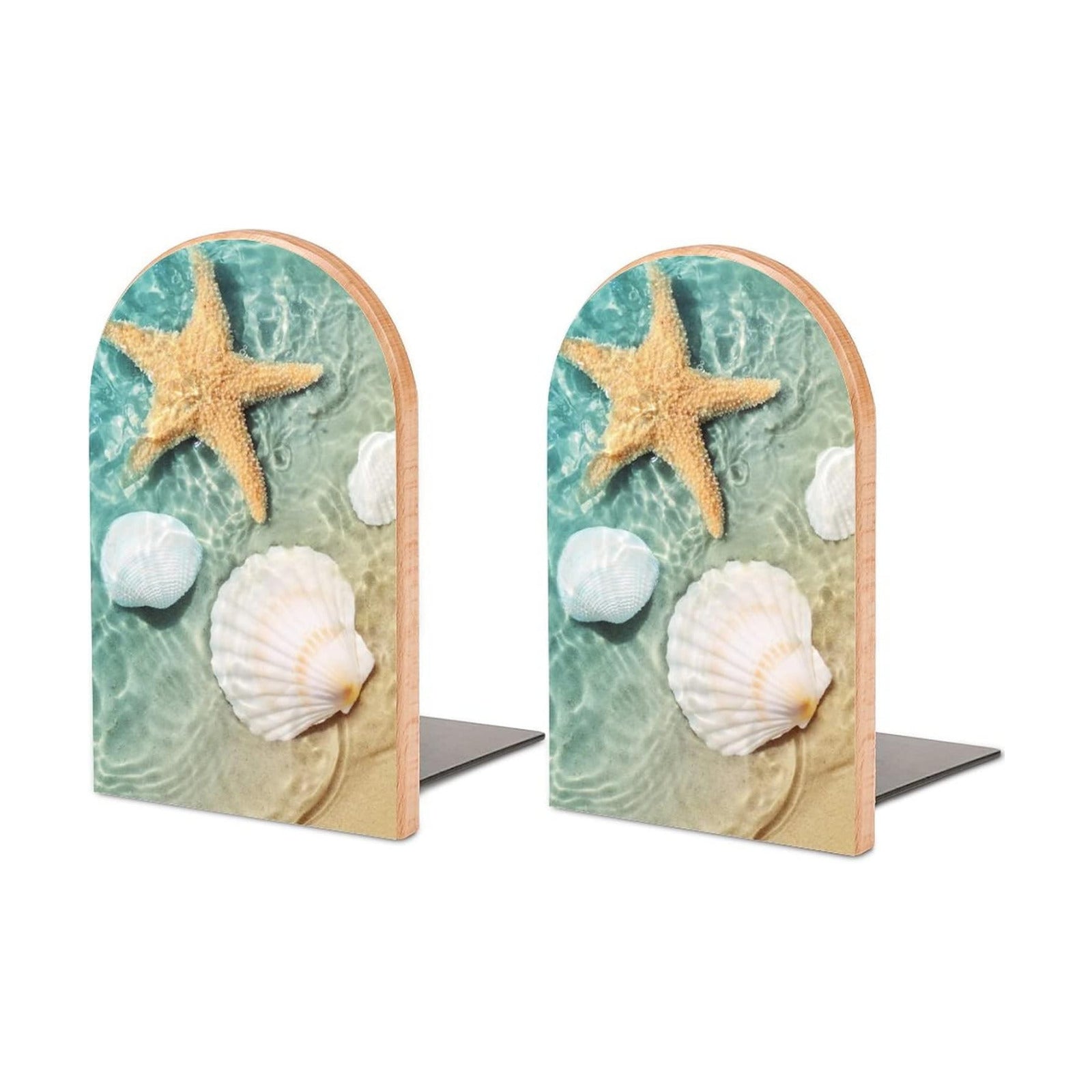 Book Ends Starfish on The Summer Beach Bookends
