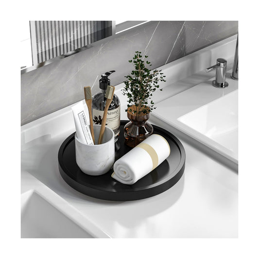 Bamboo Kitchen Sink Countertop Organizer Keep Glass / Black / 10 x 10 x 1.5