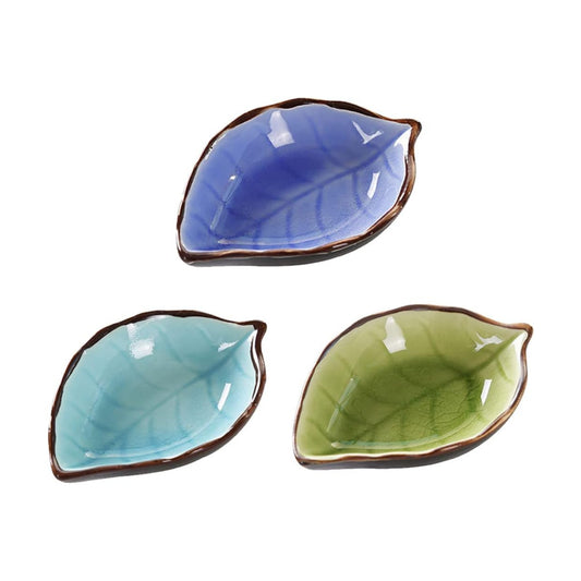 Lovely Leaf Shaped Ceramic Seasoning Dishes/Tea Bag Holders/Ketchup / Leaves / Unspecified Size