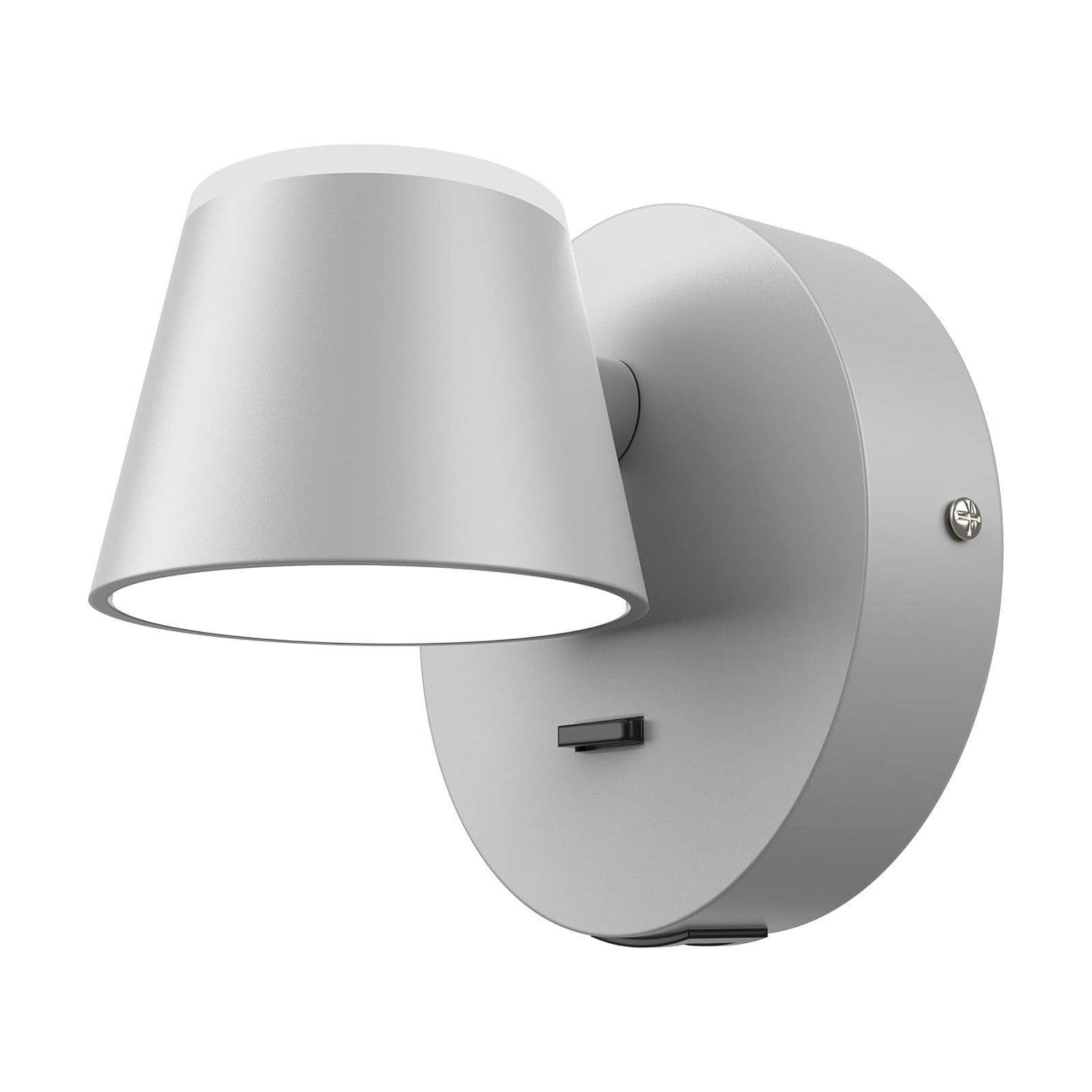 URSOLA Wall Light LED Wall Sconce with On/Off Switch USB Charging Port 110 Volt Hardwired Wall Lamp 350 Rotatable Up