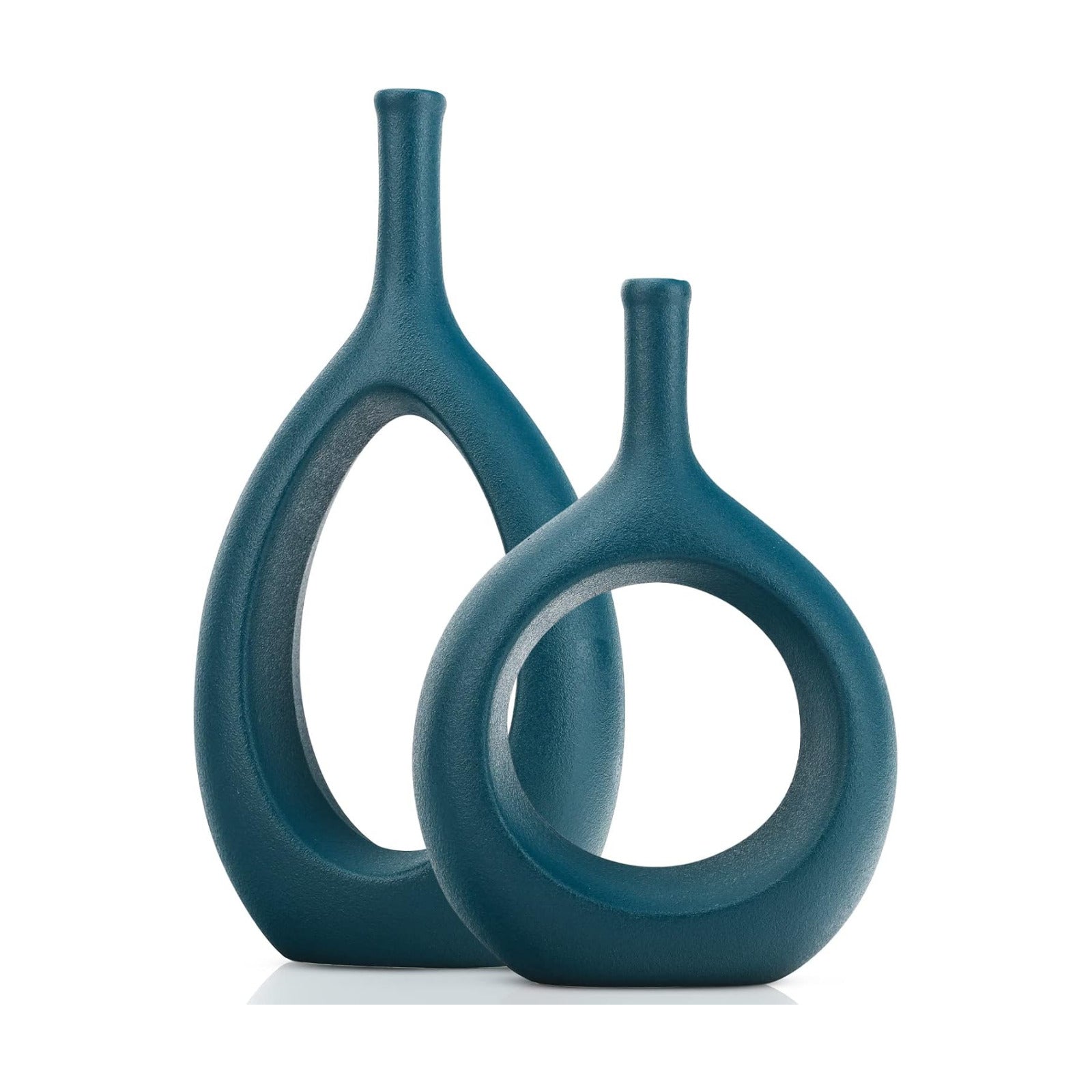 Boho Circle Vase / Green / Set of 2