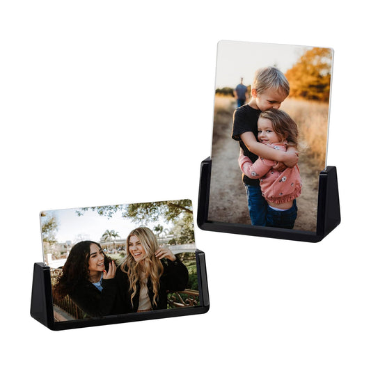 Acrylic Picture Frames / 5 x 7 / Translucent Black / Set of 2