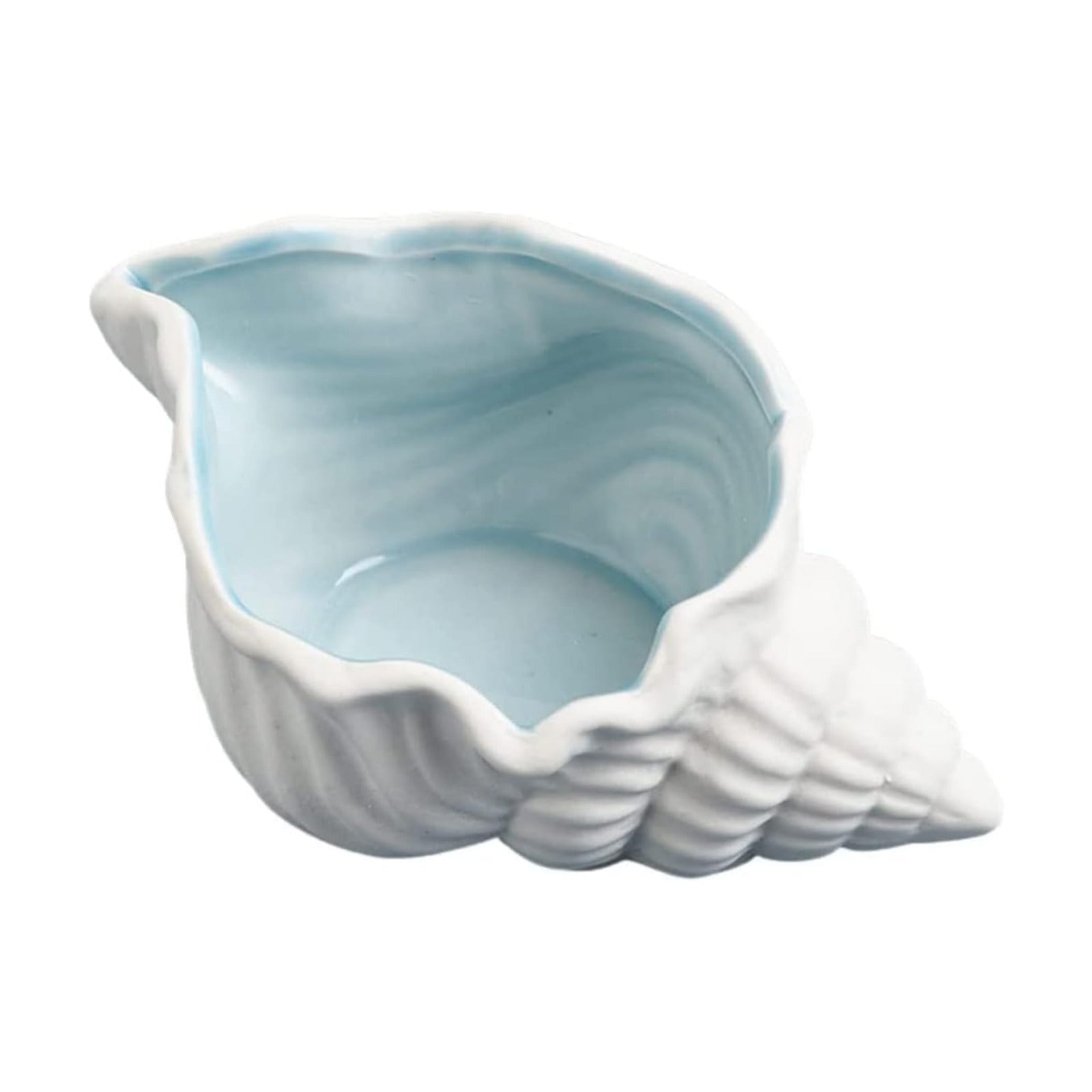 Ceramic Jewelry Dish Trinket Tray Conch Style Ring Dish Earrings Candy Storage Holder Table / Style1