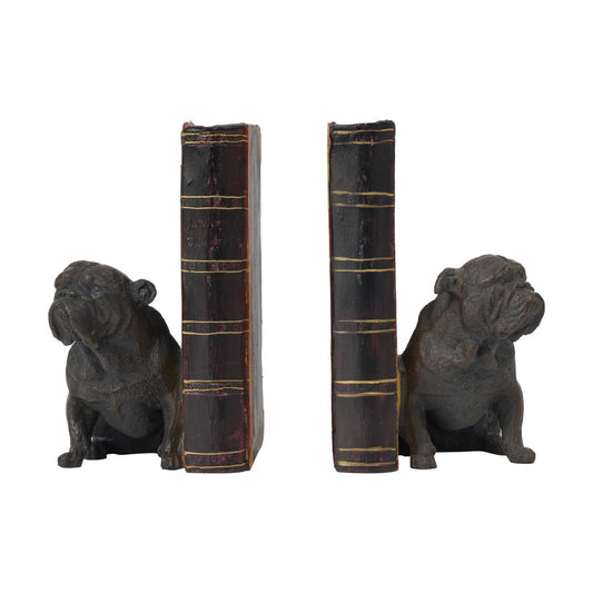 Vintage Shelf Decor Book Ends to Hold Books Heavy Duty / Black / 3.5 x 4.5
