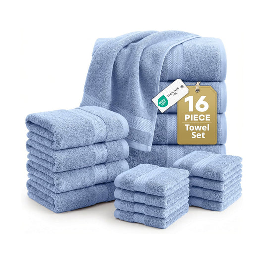 LANE LINEN Towel Set for Bathroom Soft Absorbent Quick Dry - Allure | Cotton Towels For Bathroom - Coordinated Colors