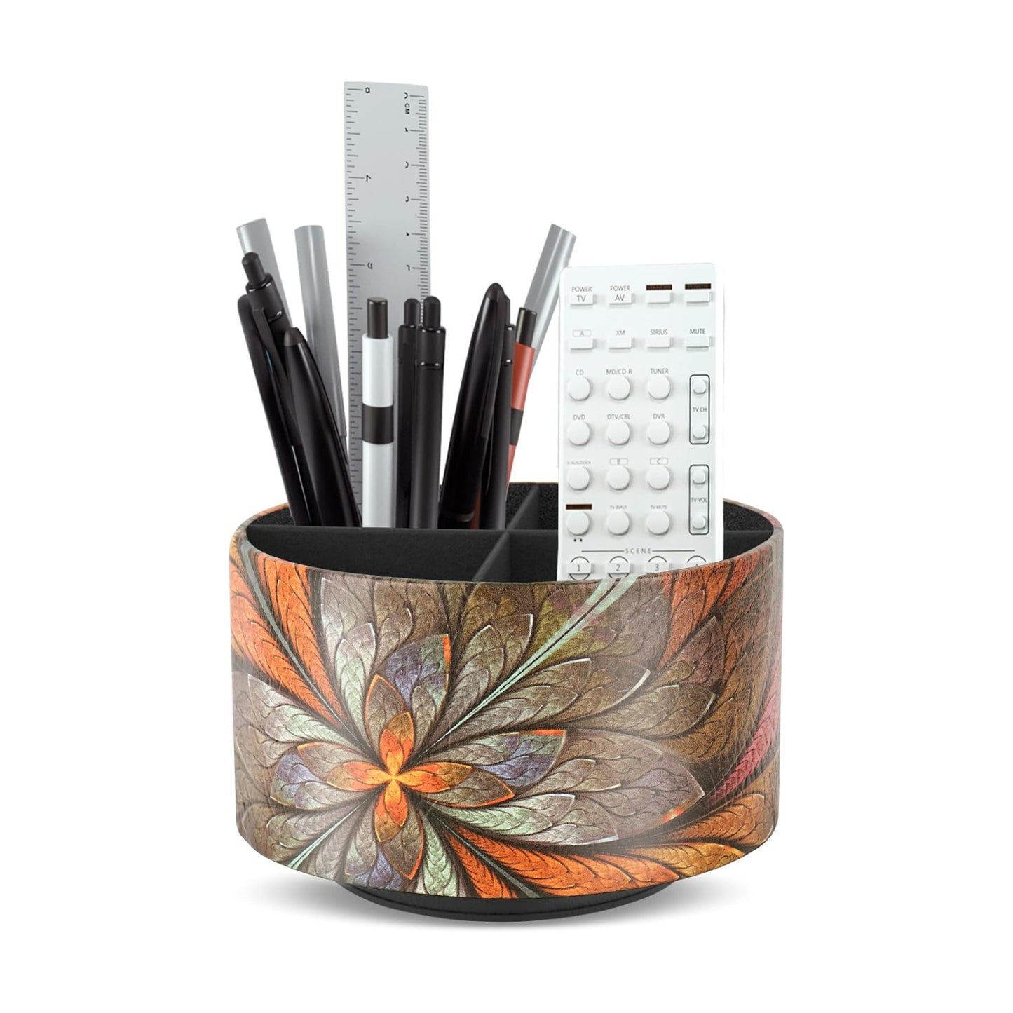 Remote Control Holder / 1-orange Flower / 360 Degree Rotation