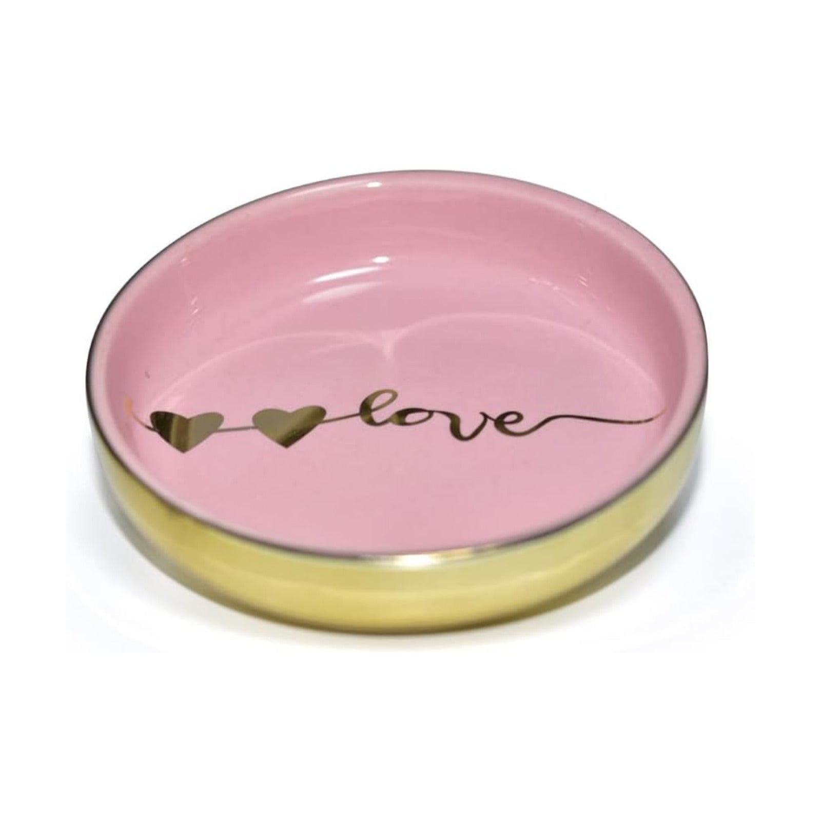 Ceramic Tray Love Dish Bowl Jewelry Holder Trinket Tray for Rings / One Size / Boutique Dish/love-1