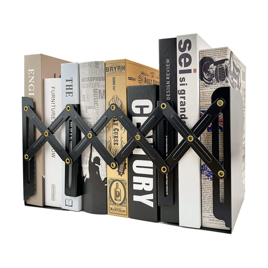 Metal Bookend for Heavy Books / Black