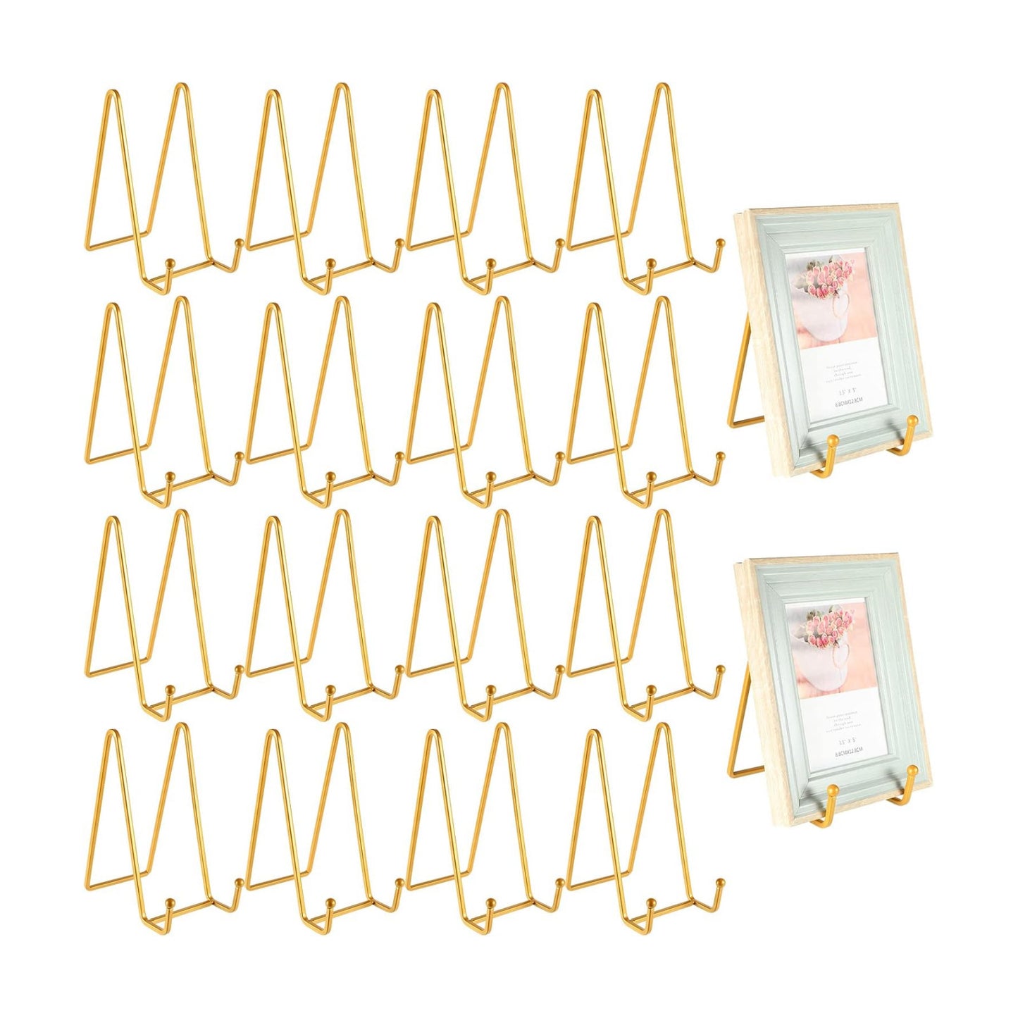 Plate Stands for Display Plate Holder Display Stands Picture Frame Stand Holder / 6 Inch / Set of 18