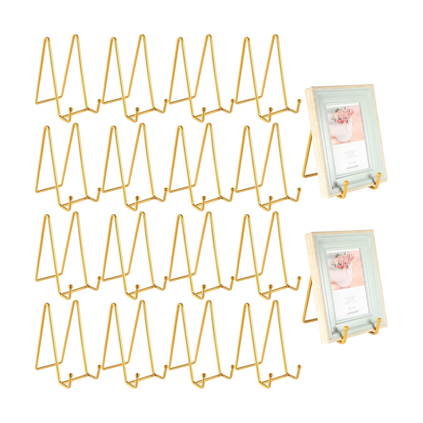 Plate Stands for Display Plate Holder Display Stands Picture Frame Stand Holder / 6 Inch / Set of 18