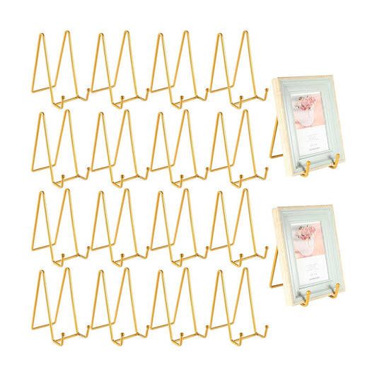Plate Stands for Display Plate Holder Display Stands Picture Frame Stand Holder / 6 Inch / Set of 18