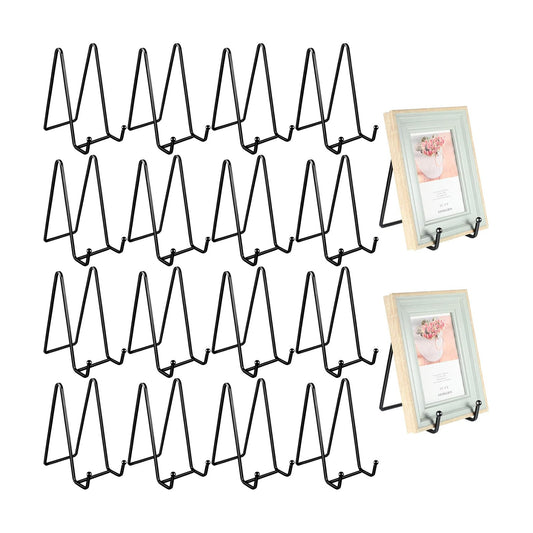 Plate Stands for Display Plate Holder Display Stands Picture Frame Holder Metal / 6 Inch / Set of 18