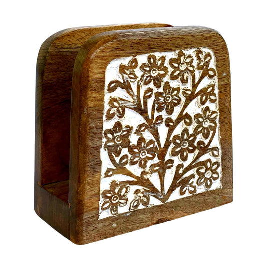Boho Paper Napkin Holders / White