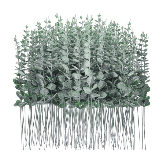 Eucalyptus Stems Faux Greenery Artificial Eucalyptus Leaves Decor Greenery / Green / Set of 200