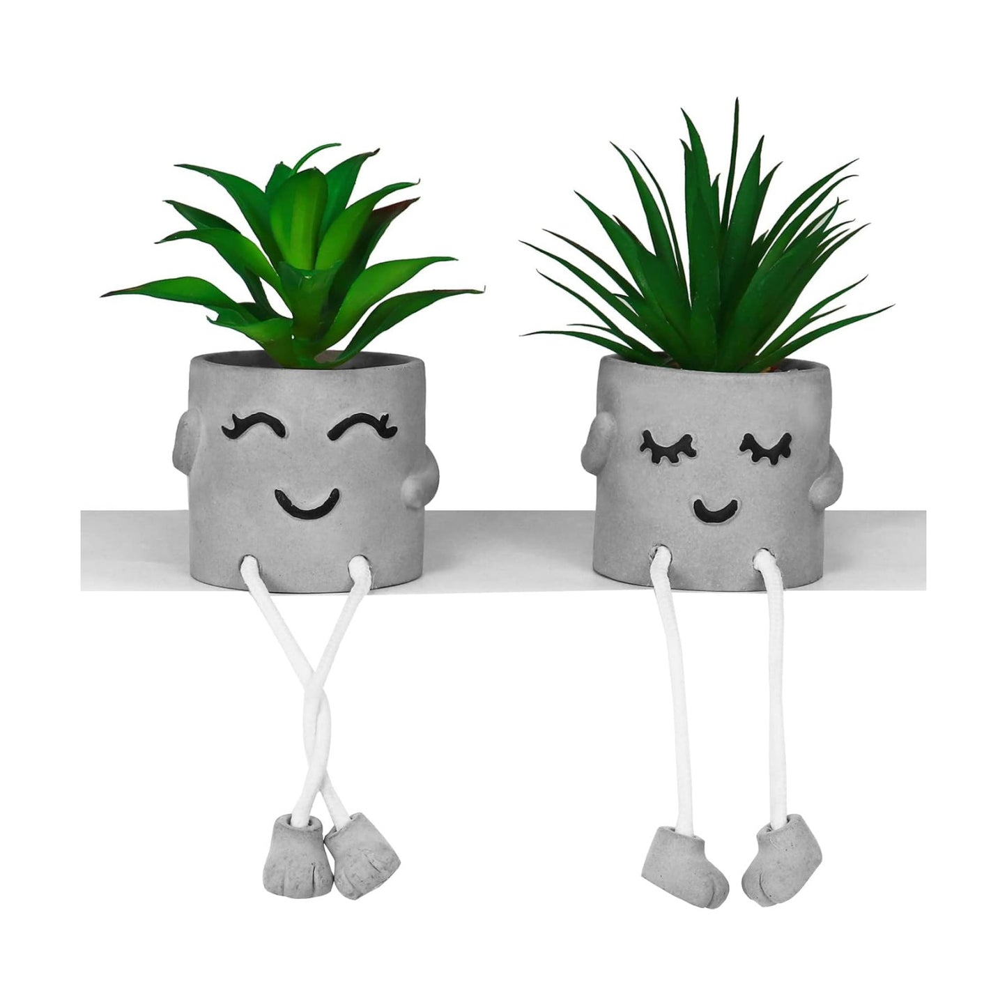 Potted Mini Fake Plants for Desk Decor / Set/b / Set of 2