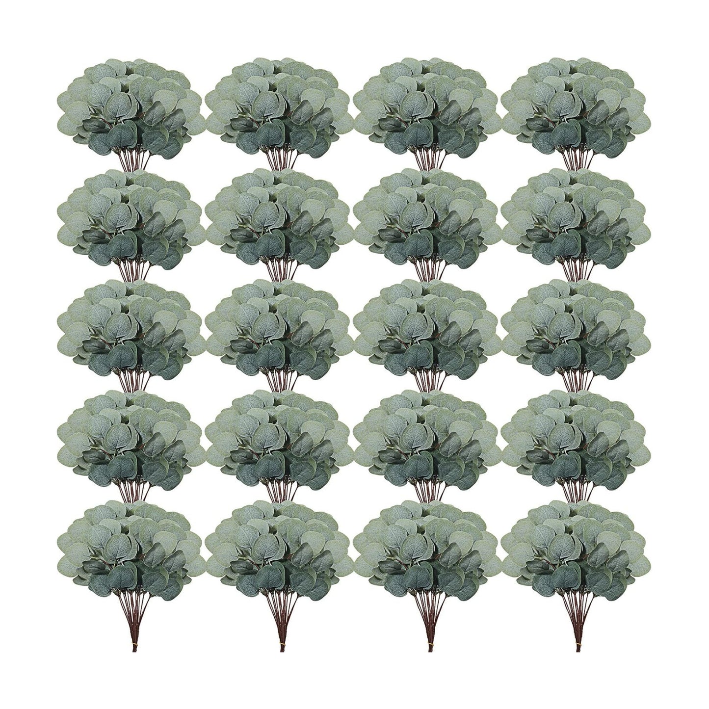 Artificial Eucalyptus Leaves / Green / Set of 120