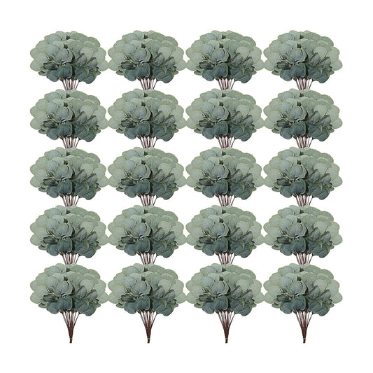 Artificial Eucalyptus Leaves / Green / Set of 120