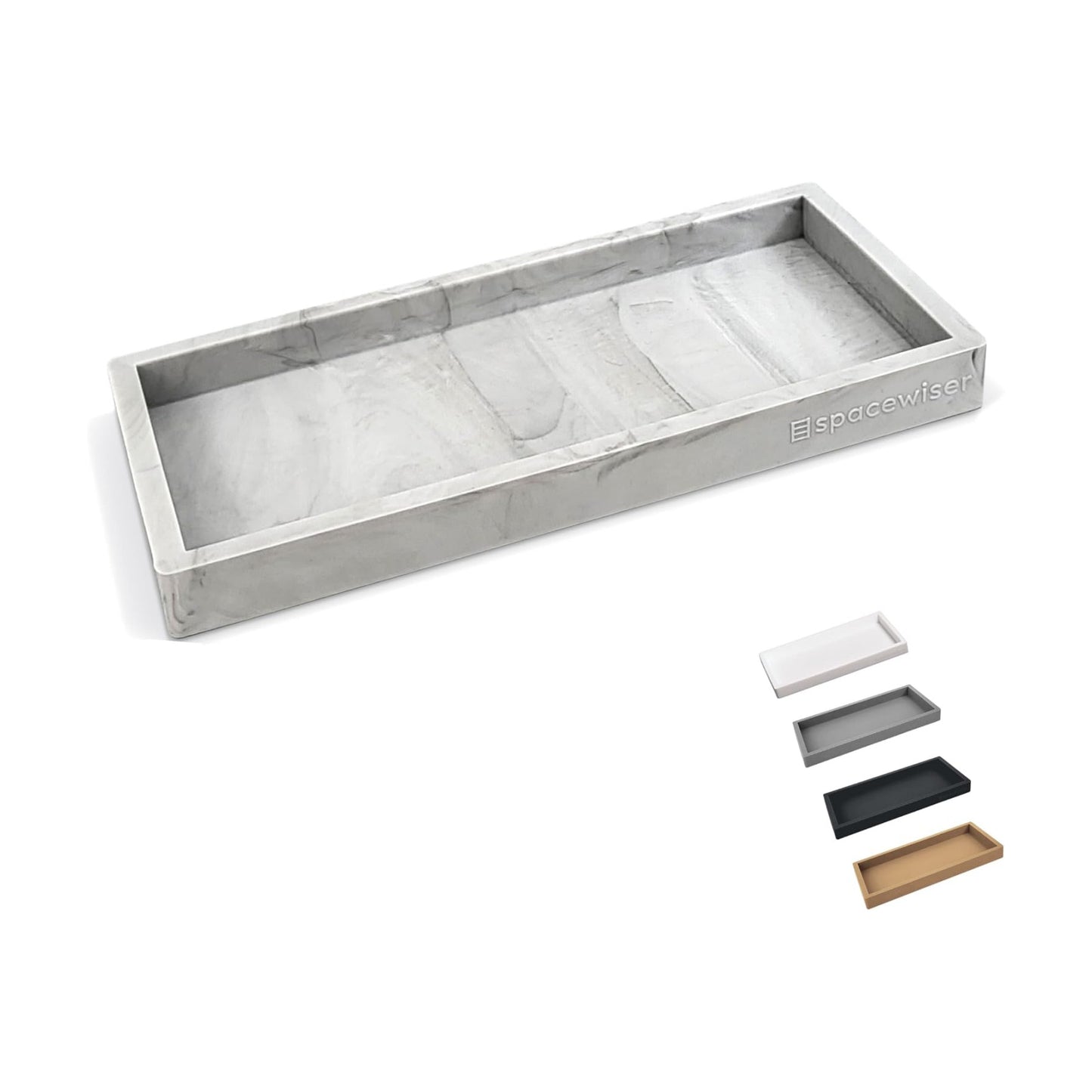 Sponge Holder / Countertop and Vanity Tray / Marble Design / Small 7.7