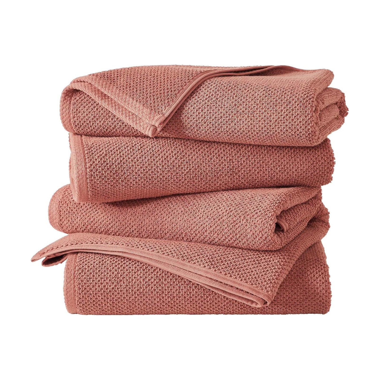 Great Bay Home 100% Cotton 4 Pack 54x27 Bath Towel Set - Absorbent, Quick-Drying, Durable Towels for Bathroom Decor