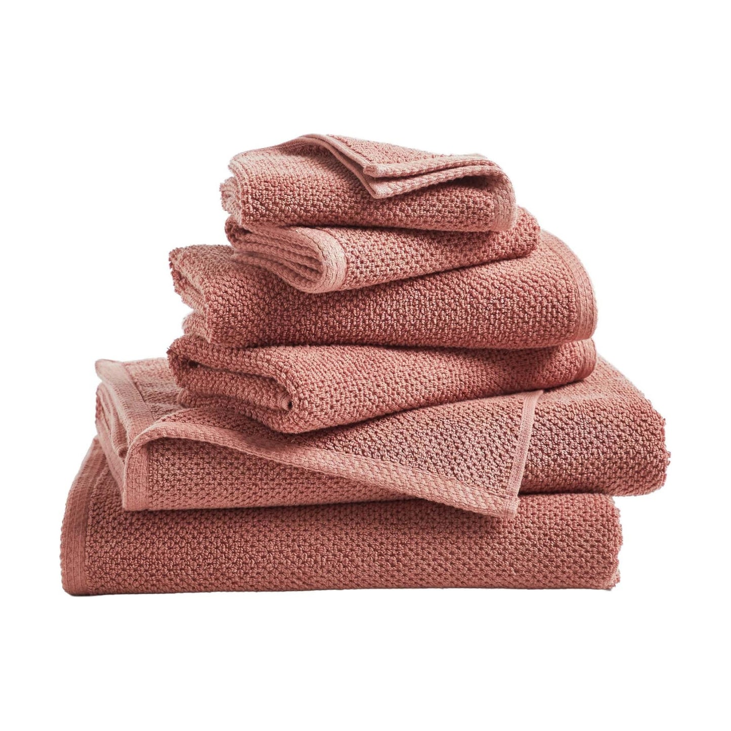 Great Bay Home 100% Cotton 6 Piece Towel Set - Absorbent, Quick-Drying, Durable Bath Towels for Bathroom Decor