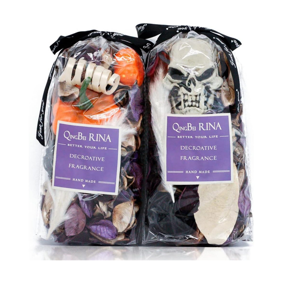 Halloween Potpourri Bags, Black Decorative Bowl Filler,8.4 oz