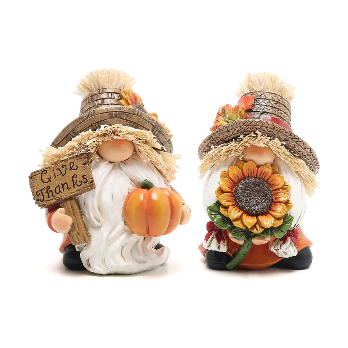 Hodao 2pcs Thanksgiving Gnomes Decor, Fall Decorations for Home